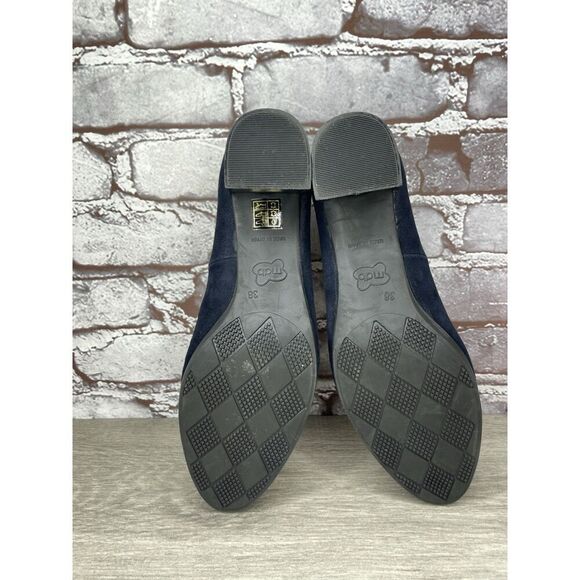 Modabella Navy Blue Suede Leather Round Toe Dress Heels Women’s Sz 38EU/7.5M US - Picture 7 of 16